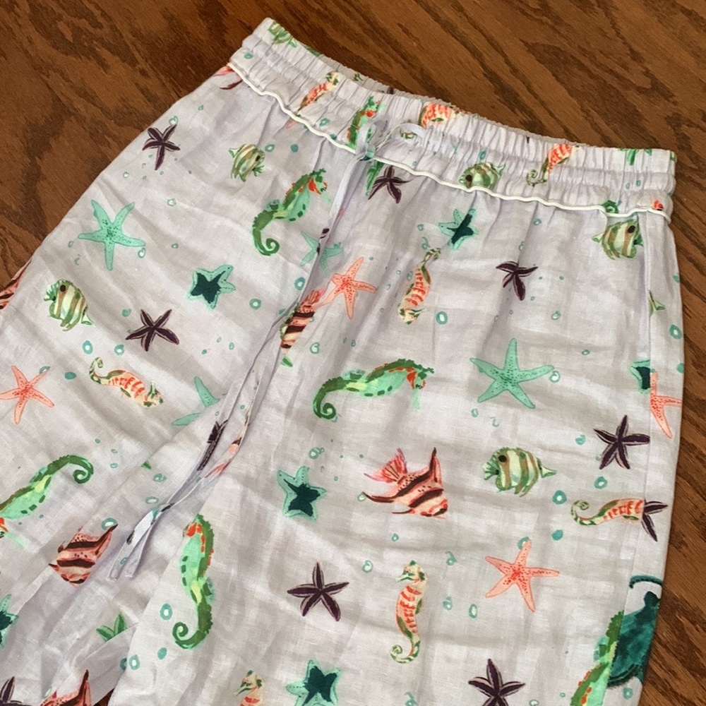 Hill House Skylar Pants in Sea Creatures Print 🐠 - Picture 5 of 7